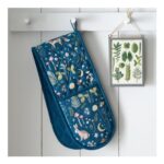 Catherine Lansfield Enchanted Twilight Animals Double Oven Glove Navy Blue