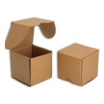 Cenoid Small Postal Boxes 7.6×7.6×7.6 Cm Brown (Pack of 50)