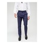Check Suit Trousers – Navy