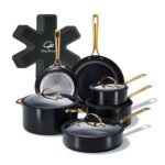 Chef Power Ceramic 15-Piece Cookware Set, Non-Stick, Dishwasher Safe