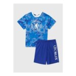 Chelsea FC Boys Blue Short Pyjama Set (4-13yrs) 4 Yrs