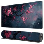 Cherry Blossom Large Mouse Pad Mat 80 x 30 cm Non-Slip Stitched Edge – Sold/Shipped by Haul Gobal – Discount at Checkout