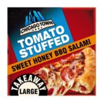 Chicago Town Takeaway Stuffed Crust BBQ Pepperoni Salami Large Pizza 635g