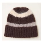 Chocolate Brown Stripe Beanie