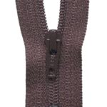 Chocolate Nylon Zip (56cm / 22) – free C&C only
