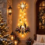 Christmas Magic Trail Wall Light, Lighted Nativity Wall Decor