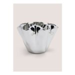 Chrome Crinkle Vase