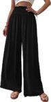 Cicy Bell Womens Trousers Elasticated High Waist Wide Leg Pants with Pockets Lounge Palazzo Sweatpants