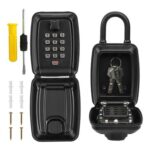 Cididu Waterproof Key Lock Box with 12-Digit Push Button Code