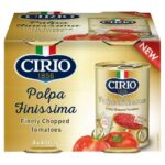 Cirio 4 x 400g Finely Chopped Tomatoes Nectar Price