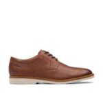 Clarks Mens Atticus LT Lace Dark Tan Leather Derby Lace Up Shoes – Sold & Delivered by Clarks