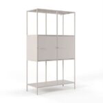 Clearance Corin on Metal 2 Door Shelving Unit