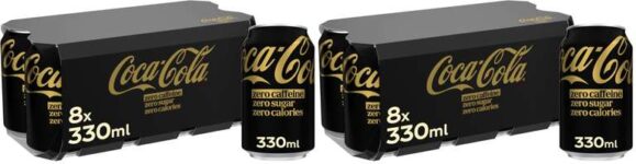 Coca-Cola Cherry / Zero Sugar / Zero Sugar Caffeine Free Soft Drink Cans – 16 x 330ml (£5.95 with S&S)