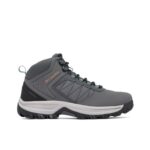 Columbia Mens Transverse Hike WP Wide Boots, Dark Grey/Cloudburst, 9.5