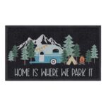 Comfoyar Caravan Door Mat – Home is Where We Park 40x60cm