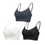 Comfyin Ribbed Bralettes, Seamless Wireless, No Pad, Size S