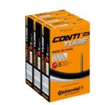 Continental Race 28 700 x 20-25c Road Bike Inner Tubes, 42mm Presta Valve (Pack of 3) with Adapters – Sold & Shipped by WoollyHatShop