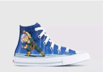 Converse x Dragon Ball Z All Star Hi Mid Sizes Trainers- youth sizes