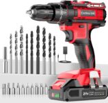 Cordless Hammer Drill 21V, 42N.m, 2.0Ah Battery, 253, 2-Speed