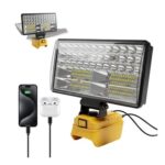 Cordless LED Work Light for DeWalt 20V Battery, 90W 6000lm