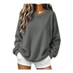 Corduroy Sweatshirts for Women Lightweight Long Sleeve Tops