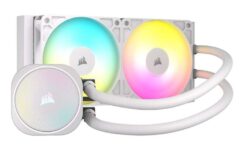 Corsair NAUTILUS 240 RS ARGB Liquid CPU Cooler 240mm AIO Low-Noise Direct Motherboard Connection Daisy-Chain White