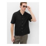 Cotton-Rich Button-through Knitted Polo Shirt