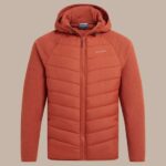 Craghoppers Mens Vamos Hybrid Insulating Jacket Red Beach (M, L, XL) / Laurel Green – W/DFC Code free free delivery W/free sign up