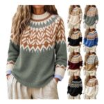 Cream Cotton Long Sleeve Jumper for Women