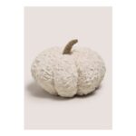 Cream Pumpkin Shaped Cushion