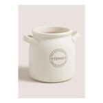 Cream Utensil Pot.