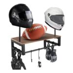 Crlvlyn Wall Mount Motorcycle Helmet Holder with 20kg Load Capacity