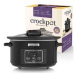 Crock-Pot Lift-and-Serve Digital Slow Cooker with Hinged Lid Black