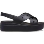 Crocs Womens Brooklyn 4u Cross Strap SandalWedge Sandal – Size 8 UK