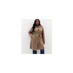 Curves Mink Faux Suede Wrap Coat