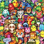 Cute Neon Animal Stickers for Water Bottles, 100PCS Water Bottle Stickers Waterproof Vinyl Stickers, Cute Stickers for Classroom, Teacher Prizes Classroom Must Haves