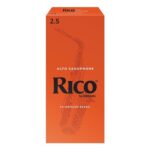 DAddario Rico Alto Sax Reeds, Strength 2.5, 25-Pack