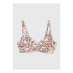 DD White Paisley Shapewear Bikini Top 32DD