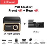 DDPAI Z90 Master 4K4K Dual Car Dashcam Front and Rear Dual HDR Dash Cam (with code) ddpai Official Store