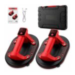 DEAL STACK – 2-Pack Electric Glass Suction Cups – Rechargeable Vacuum Lifter