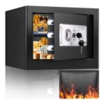 DEAL STACK – 22L Digital Home Safe with Code and Removable Shelf
