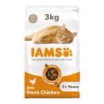 DEAL STACK – IAMS Senior Dry Cat Food Chicken 3kg – £9.36 S&S Voucher