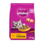 DEAL STACK – Whiskas Chicken Adult Dry Cat Food 4 X 1.9kg – £16.81 S&S Voucher