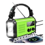 DEAL STACK – Wind-up Solar Radio 20000mAh Hand Crank AM/FM Weather