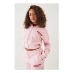 DSGN Studio DSGN Studio Applique Boxy Crop Zip through Hoodie