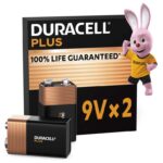 DURACELL Plus 9V Alkaline Batteries (2 Pack) 6LR61 – Sold by THEBEAST LTD / FBA