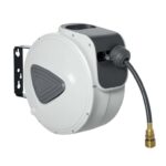 DURHAND Retractable Air Hose Reel Wall Mount Auto Rewind 10m90cm Grey