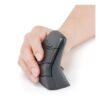 DXT Ambidextrous Vertical Ergonomic Mouse, Bluetooth/2.4G, Grey