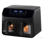 Daewoo Digital 9L Dual Air Fryer with Window with code. Free C&C