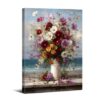 Daisy Floral Wall Art Abstract Colorful Bouquet 12×16